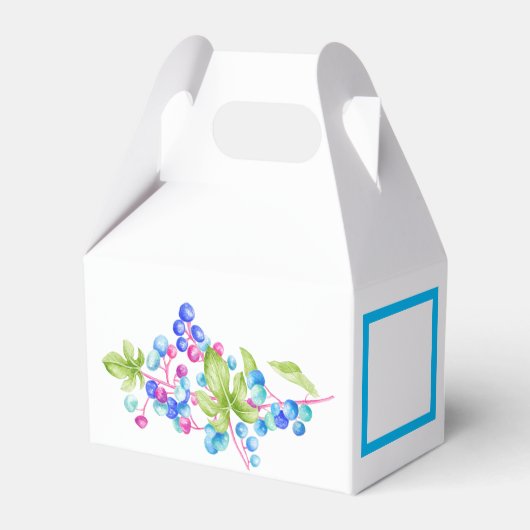 切妻の箱に入れた磁器の果実 フェイバーボックス (正面サイド)