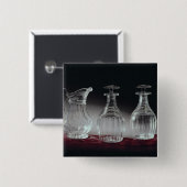 切子ガラスのデカンターおよび水差し、c.1840 缶バッジ (正面&裏面)