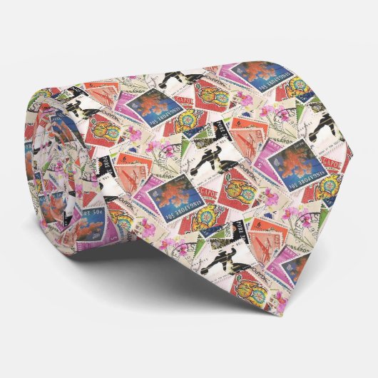 切手のコレクター ネクタイ (ロール)