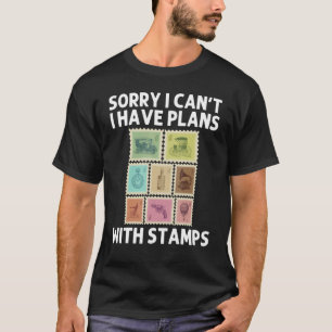切手カッコいい女子男性へ切手P回収 Tシャツ