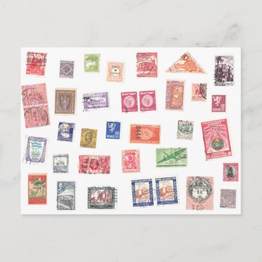 切手コレクションはがき ポストカード (正面)
