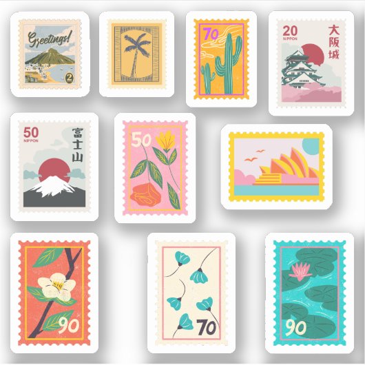 切手シール シール (正面)