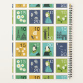 切手パーソナライズされたプランナー手帳 プランナー手帳 (裏面)