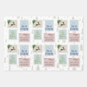 切手パーソナライズされた写真集3 ラッピングペーパーシート (正面3)