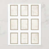 切手フェイクヴィンテージフローラジャーナルEphemera (裏面)