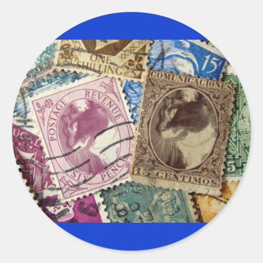 切手ルーシー ラウンドシール (正面)