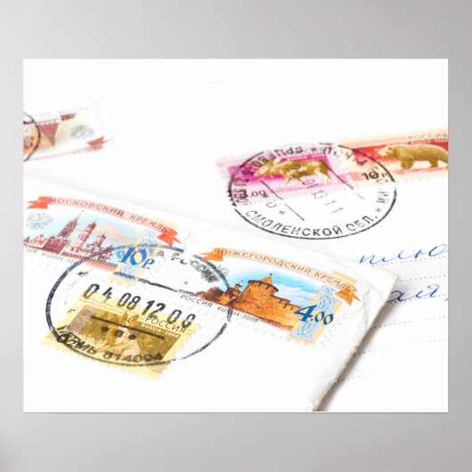 切手ロシアの切手 ポスター (正面)