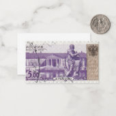 切手ロシアのKuskovo ノートカード (正面/裏面インサイチュ)