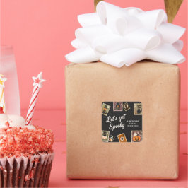 切手不気味ハローウィンパーティ スクエアシール