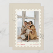 切手写真フレーム クリスマス (正面/裏面)