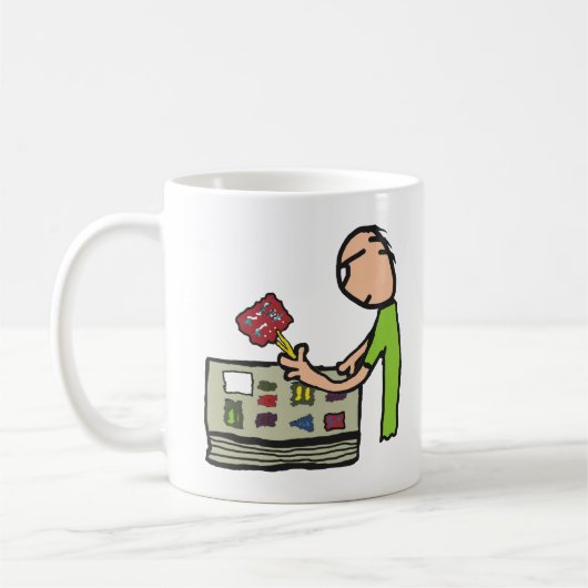 切手収集 コーヒーマグカップ (左)