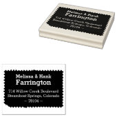 切手差出人住所切手 ラバースタンプ (押印)