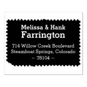 切手差出人住所切手 ラバースタンプ (インプリント)