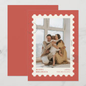 切手 フォト フレーム クリスマス (正面/裏面)