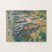 切振の滝を巡礼者山黒神 ジグソーパズル (横)