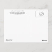 切振の滝北斎日本のファインアート ポストカード (裏面)