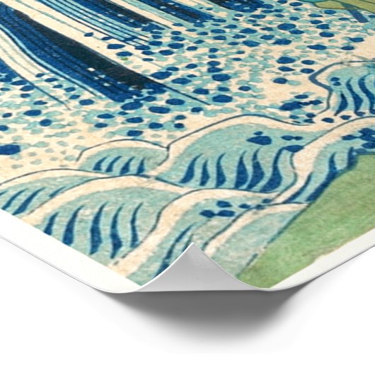 切振の滝（広重） ポスター (角)