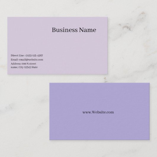 切断されたシンプル名刺 名刺 (正面/裏面)