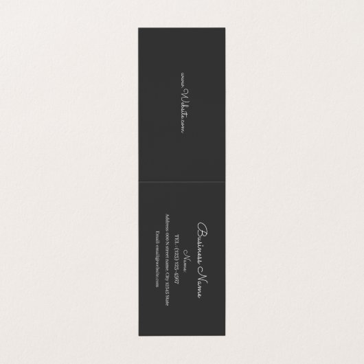 切断されたシンプル名刺 名刺 (外部フラット)