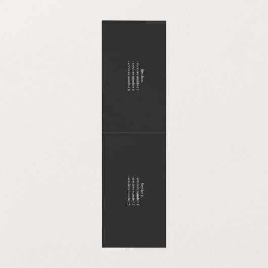 切断されたシンプル名刺 名刺 (内部フラット)