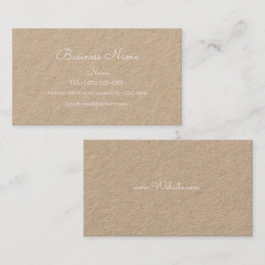 切断されたシンプル名刺 名刺 (正面/裏面)