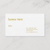 切断されたシンプル名刺 名刺 (正面)