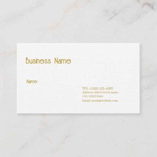切断されたシンプル名刺 名刺 (正面)