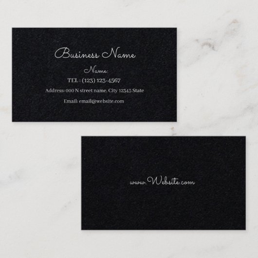 切断されたシンプル名刺 名刺 (正面/裏面)