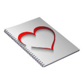 切断されたハート ノートブック (右側)