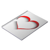 切断されたハート ノートブック (左側)