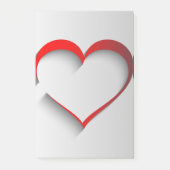 切断されたハート ポストイット (正面)