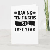 切断された指の切断リカバリーギフト カード (正面)