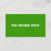 切断の乗組員の名刺のサンプル 名刺 (裏面)