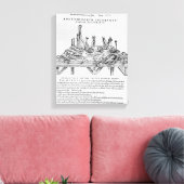 切断の楽器、「De」からのイラストレーション キャンバスプリント (インサイチュ (リビング))