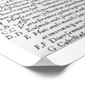 切断の楽器、「De」からのイラストレーション ポスター (角)