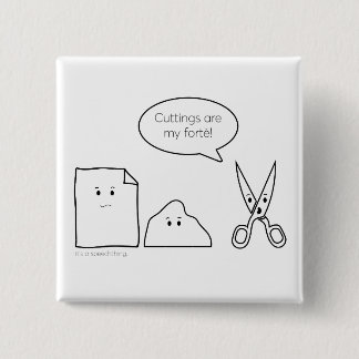 切断の長所ボタン 缶バッジ