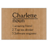 切断パーソナライズされた板の結婚シャルキュテリーCu カッティングボード (正面)