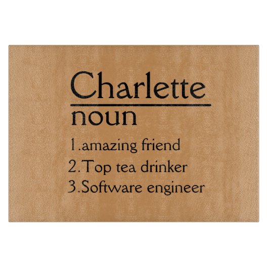 切断パーソナライズされた板の結婚シャルキュテリーCu カッティングボード (正面)