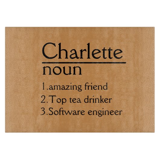 切断パーソナライズされた板の結婚シャルキュテリーCu カッティングボード (正面)