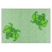 切断ボード – 緑のクラスタ葉 カッティングボード (正面)