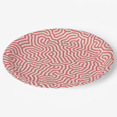 切断線オーガニック形状 ペーパープレート (アングル)