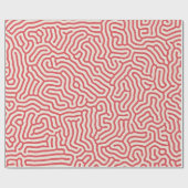 切断線オーガニック形状 ラッピングペーパー (フラット)