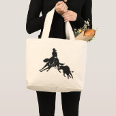 切断馬および牛 ラージトートバッグ (正面(商品))
