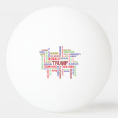 切札に対するパグ 卓球ボール (裏面)