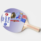 切札に対するパグ 卓球ラケット (横)