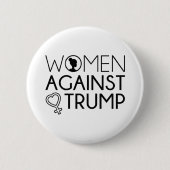 切札に対する女性 缶バッジ (正面)