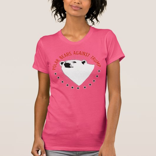 切札に対する白くま- -親科学- Tシャツ (正面)