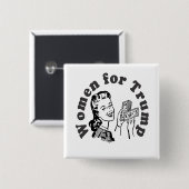 切札のための女性-お金のドルドナルド 缶バッジ (正面&裏面)