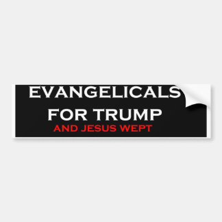 切札のためのEvangelicals バンパーステッカー