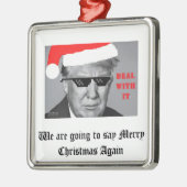 切札のクリスマスのオーナメント メタルオーナメント (左)